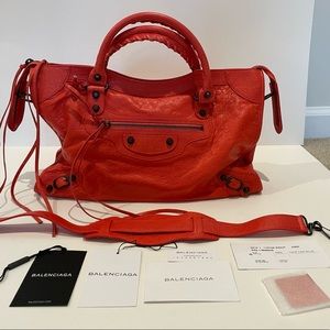 Balenciaga Classic City with Mirror in Orange